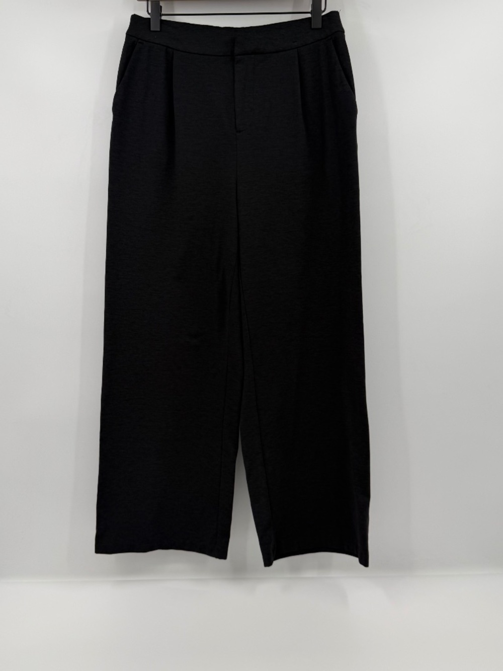 Members Mark Pants Women Small Black Wide Leg Trousers Stretch Super Soft Pocket